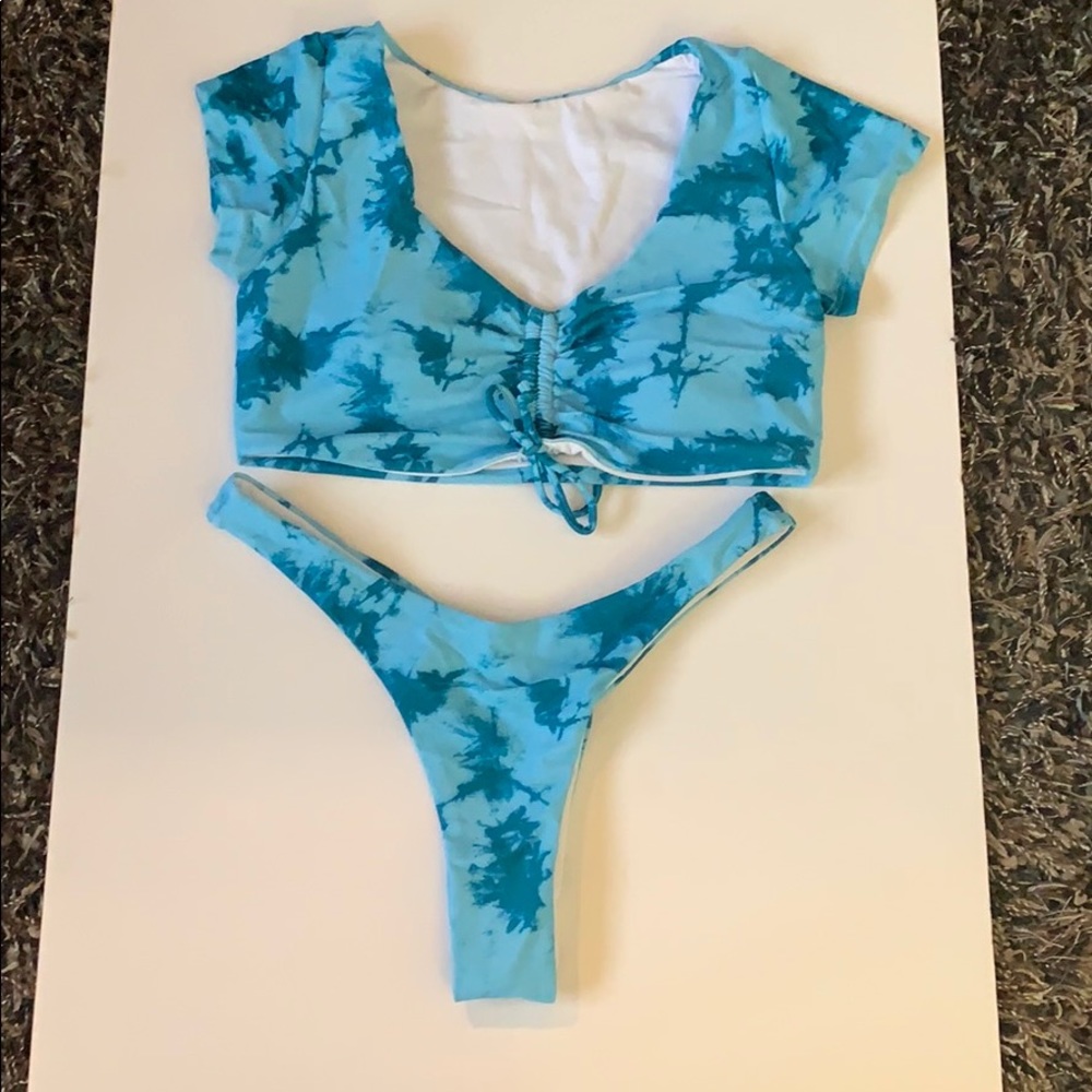 Sunnyorchid tie dye swimsuit bikini set